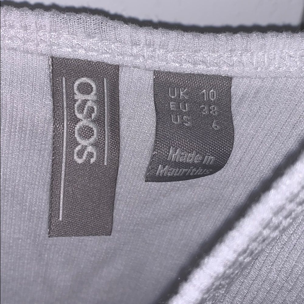 ASOS Ribbed White Tank - Picture 2 of 2